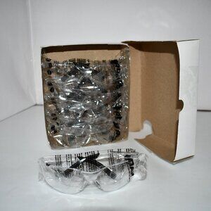 ROAR Polycarbonate Clear Safety Glasses - 6 Pairs Protective Eyewear Airsoft Gog
